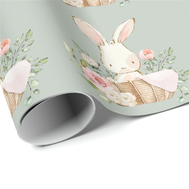Cute Bunny  Wrapping Paper (Roll Corner)