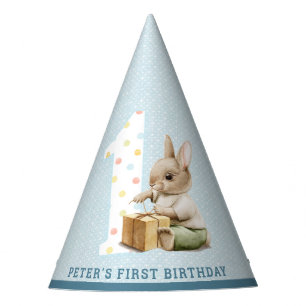 Cute Bunny's First Birthday Party Hat