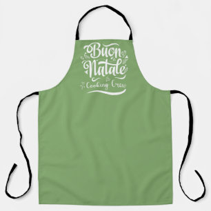 Cute Buon Natale Cooking Crew  Apron