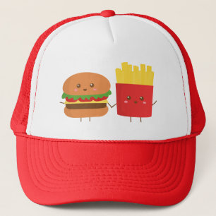 Cute Burger and Fries, Friends Forever Trucker Hat