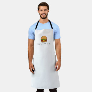 Cute Burger Restaurant Apron
