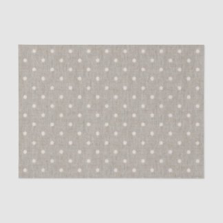 Cute Burlap Polka Dots Tissue Paper