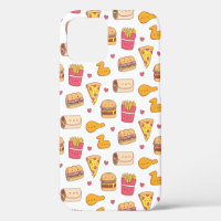 Cute Burrito Pizza Sandwich Burger Fries Pattern