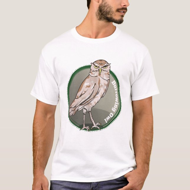 Cute Burrowing Owl T-Shirt (Front)