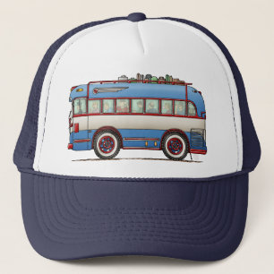 Cute Bus Tour Bus Trucker Hat