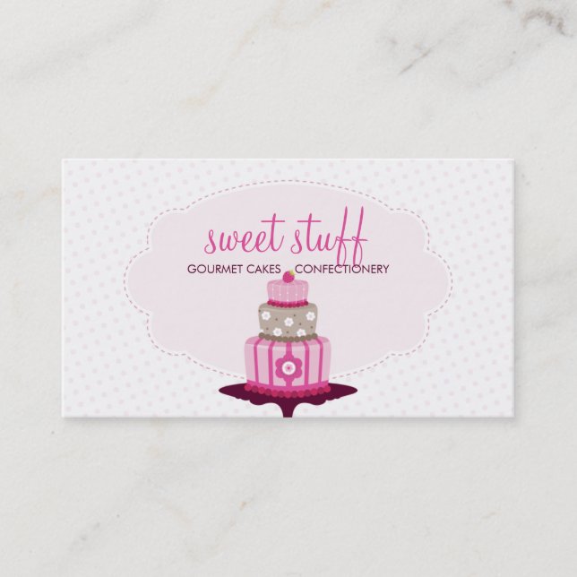 CUTE BUSINESS CARD :: sweet cakes bakery 1 (Front)