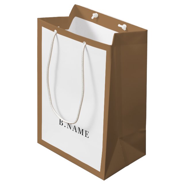 Cute Business Shopping  Medium Gift Bag (Front Angled)