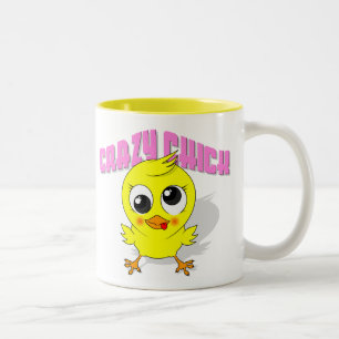 Cute but Crazy Chick Two-Tone Coffee Mug