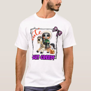 Cute But Creepy Ghoul Happy Halloween Scary Ghost  T-Shirt
