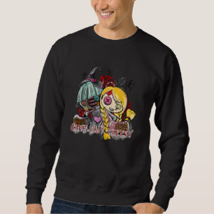Cute But Creepy Voodoo Doll Halloween Spooky Horro Sweatshirt