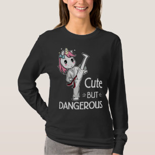 Cute but Dangerous Brazilian Jiu-Jitsu Black Belt T-Shirt