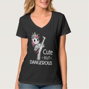 Cute but Dangerous Brazilian Jiu-Jitsu Black Belt T-Shirt