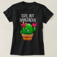 Cute But Dangerous Cactus Funny Cartoon Art
