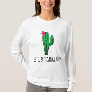 Cute But Dangerous Funny Cactus Plant Garden T-Shirt