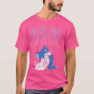 Cute But Dangerous Jiu Jitsu Unicorn Funny Martial T-Shirt