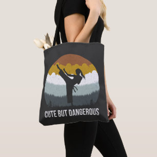Cute but Dangerous - Karate Taekwondo Karate Girl  Tote Bag