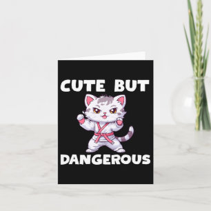 Cute But Dangerous Karate Taekwondo Kitty Cat Kara Card