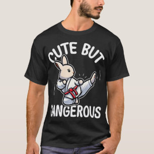 Cute But Dangerous Karate Taekwondo Rabbit Karate T-Shirt