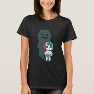 Cute But Dangerous Martial Arts Unicorn Karate Tae T-Shirt