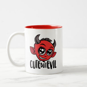 Cute But Evil Two-Tone Coffee Mug