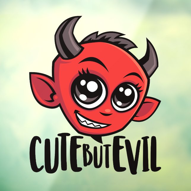 Cute But Evil Window Cling (Sheet 3)