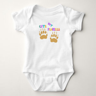 Cute But Fearless Honey Badger Baby bodysuits