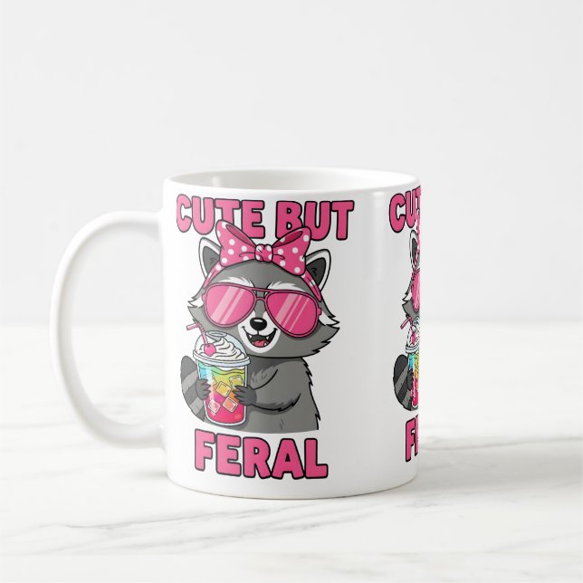 Cute But Feral Coffee Mug (Left)