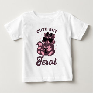 Cute but Feral Racoon Baby T-Shirt