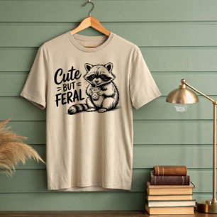 Cute But Feral Racoon Drink T-Shirt