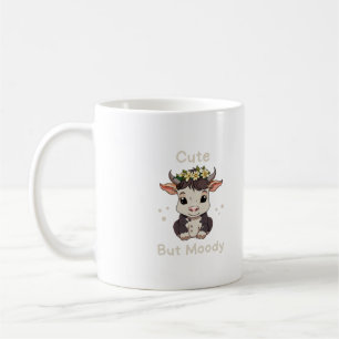 Cute But Moody Cow Lovers Farm Baby Cow Coffee Mug