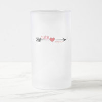 Cute but Psycho Black Arrow Red Heart