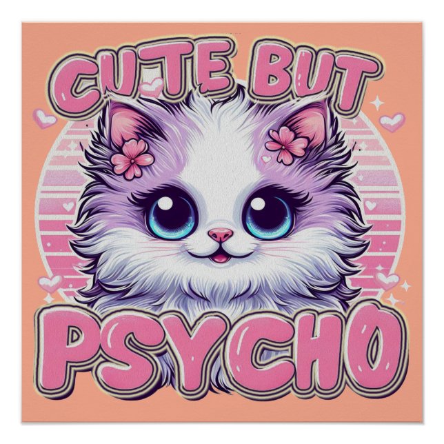 Cute but Psycho Glossy Poster (Front)
