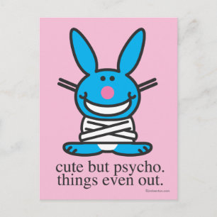 Cute but Psycho Postcard