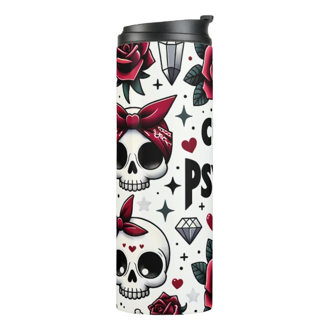 Cute But Psycho Thermal Tumbler (Rotated Left)