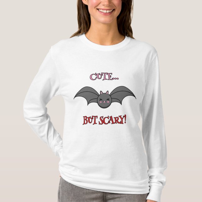 Cute but Scary Bat T-Shirt (Front)