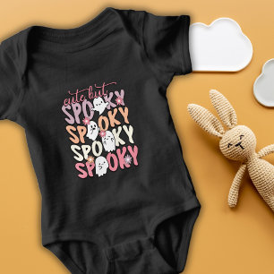 Cute but Spooky Baby Ghosts Pink Halloween Bodysuit