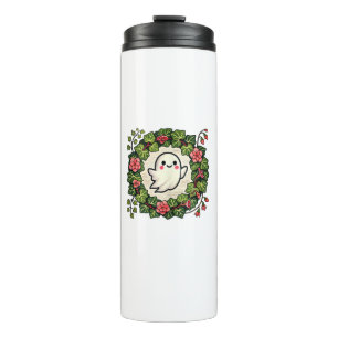 Cute but Spooky Ghost Illustration Tank Top Thermal Tumbler
