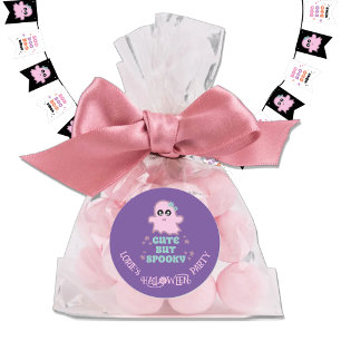 Cute but Spooky Halloween Custom Classic Round Sticker