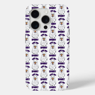 Cute but Spooky Halloween Ghost Holding a Pumpkin  iPhone 15 Pro Case