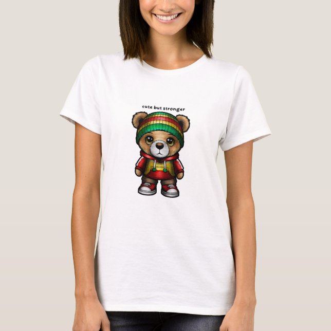 cute but stronger bear  T-Shirt (Front)