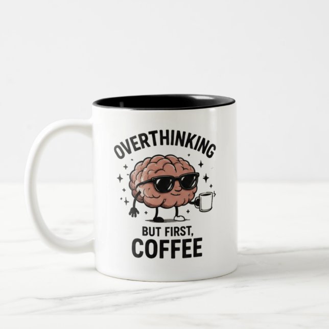 Cute but Unhinged – Funny & Quirky Graphic mug (Left)