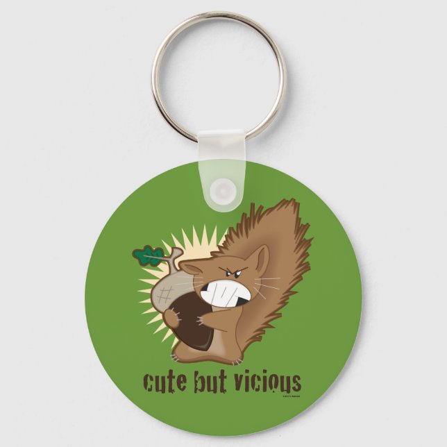 Cute But Vicious Key Ring (Front)