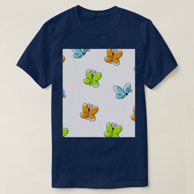 Cute Butterflies 34 T-Shirt (Design Front)