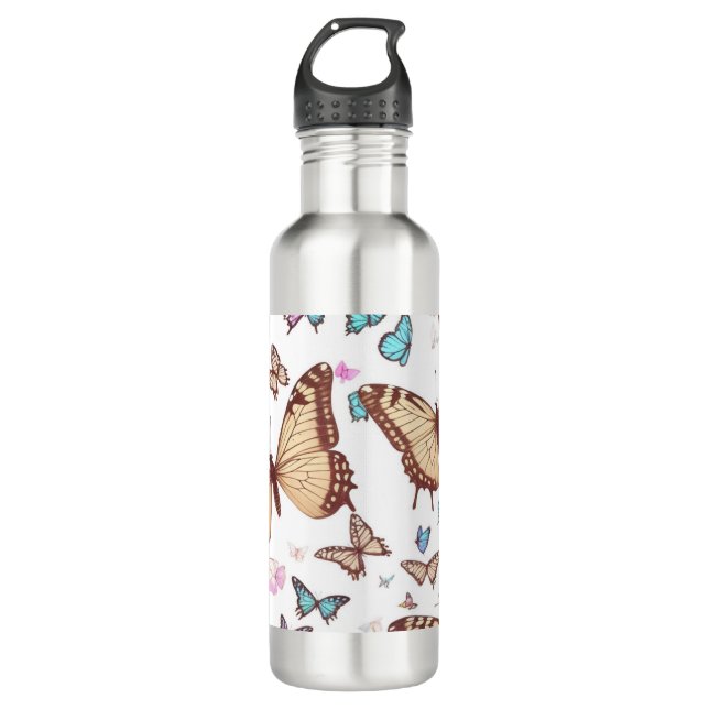 Cute Butterflies 710 Ml Water Bottle (Front)