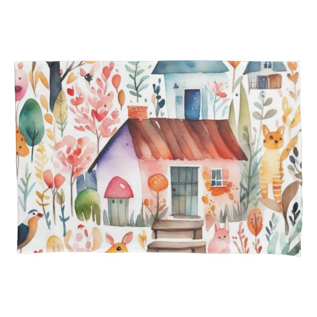 Cute butterflies pillowcase (Front)