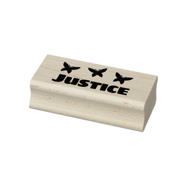 Cute Butterfly Butterflies Personalised Name Text  Rubber Stamp (Stamp)