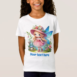 Cute Butterfly fantasy unicorn girls  T-Shirt