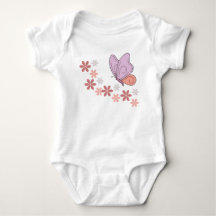 Cute butterfly floral art