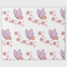 Cute butterfly floral art