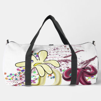 Cute Butterfly Floral Gym Bag for Women and Girls
